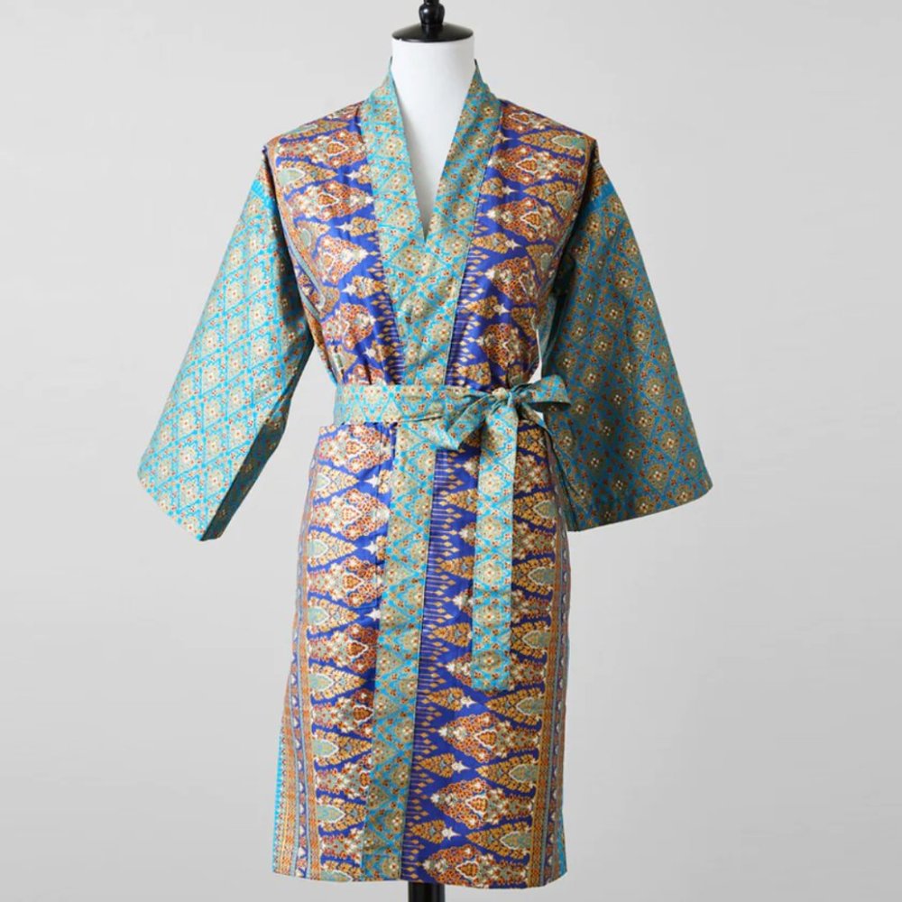 Jasmine Thai Lounge Robe NWT Verve